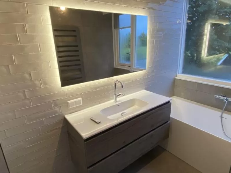 Dakkapel slaapkamer omgetoverd tot complete badkamer